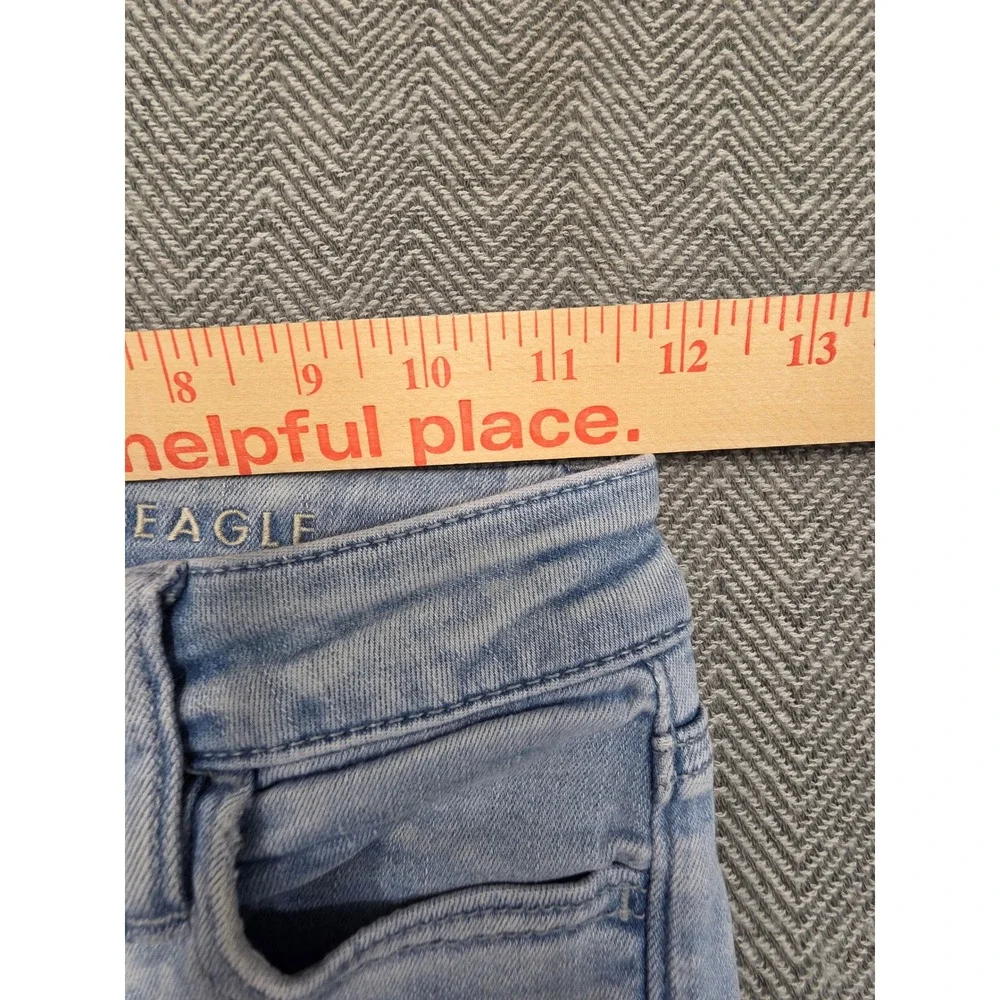American Eagle‎ Ne(x)t Level Stretch Skinny Jeans Light Wash Blue Womens 00 Reg
